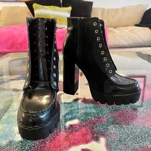 Platform Heeled Boots